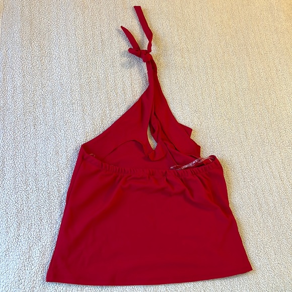 Wrapper Ruffled Halter NWT 🌹 - Picture 3 of 4